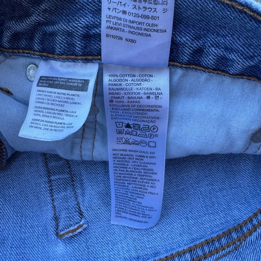 Levi's 505 Mens Jeans 34x30‎ Medium Wash Relaxed Fit Denim 100% Cotton